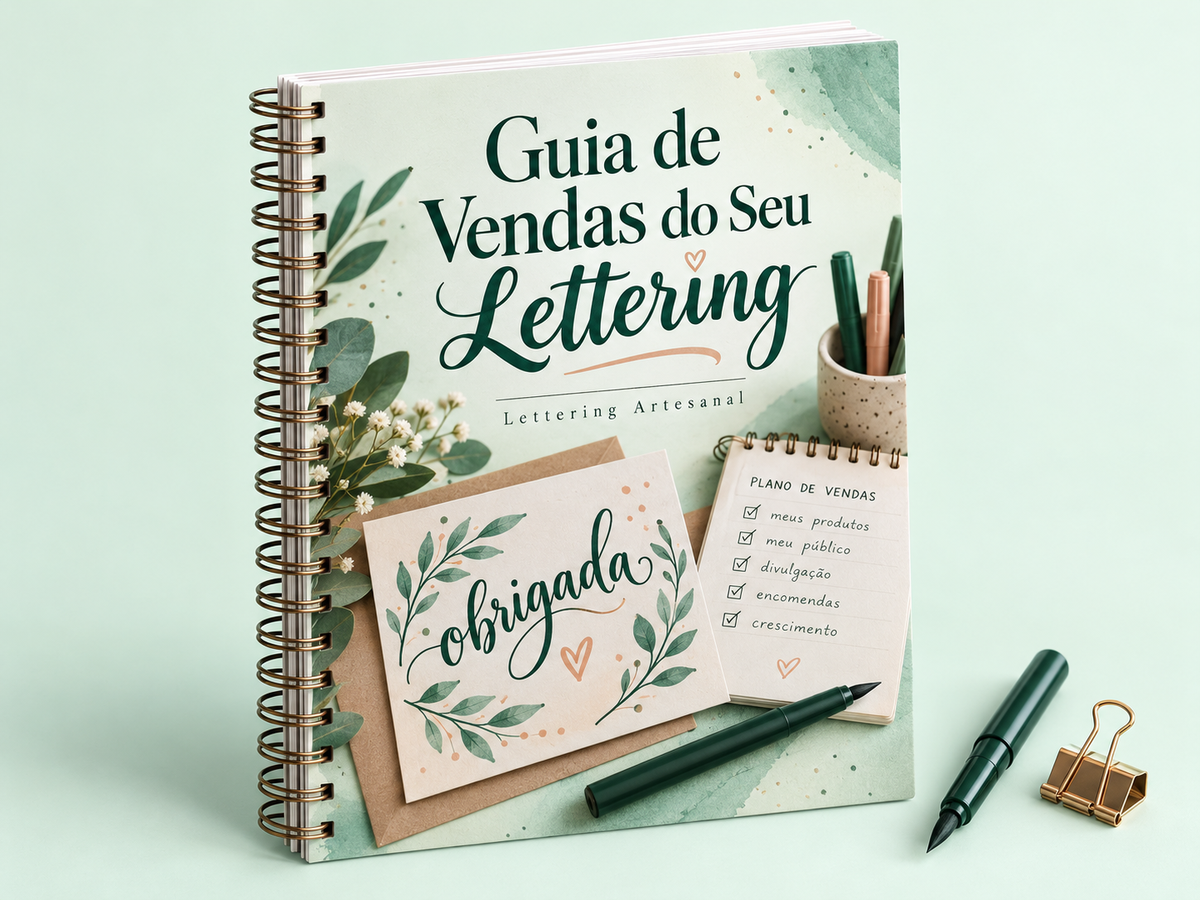 Imagem ilustrativa do Guia Completo de Vendas do Seu Lettering